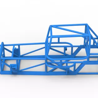 Frame of Vintage Dirt Modified stock car Version 6 Scale 1:25 - Model thumbnail 8