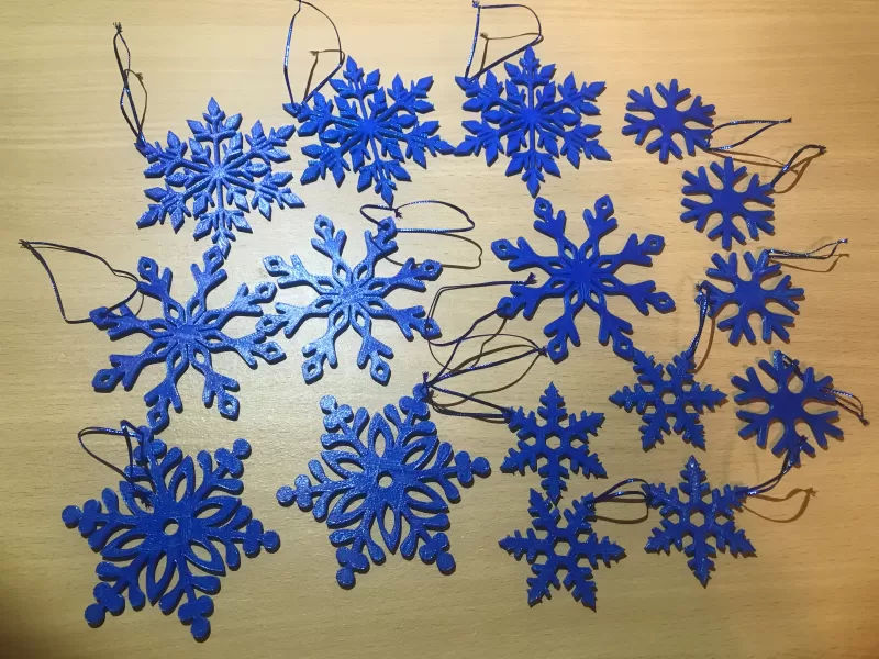 Snowflake hristmasdecorations - Model preview 3