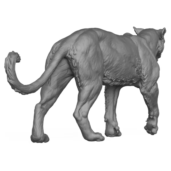 3D Printable Wild Animal Leopard - Model preview 8
