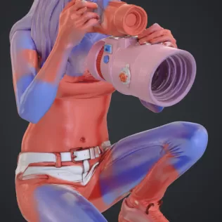 Frau mit kamera - Model thumbnail 2