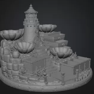 Lighthouse Jewelry Organizer STL File for 3D Print