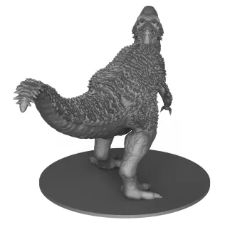 Tyrannosaurus Dinosaur Statue 3D Print Model - Model thumbnail 4