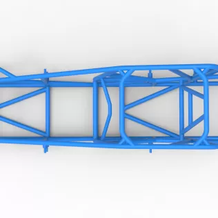 Frame of Silver Crown Car Scale 1:25 - Model thumbnail 8