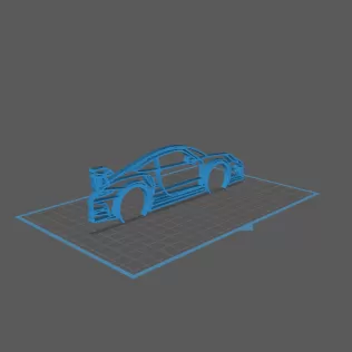 Porsche - 911 GT3 RS Wall Art - Model thumbnail 1