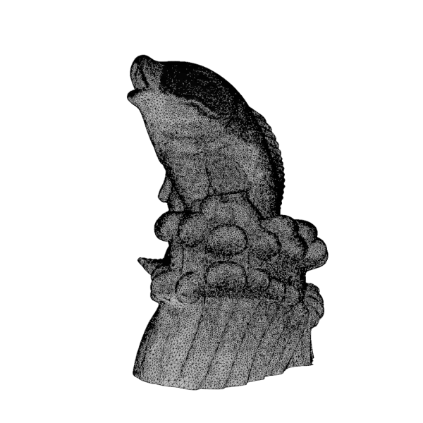 Stone Fish Sculpture -3D Model High-Quality PBR UV Mapped - Model preview 8