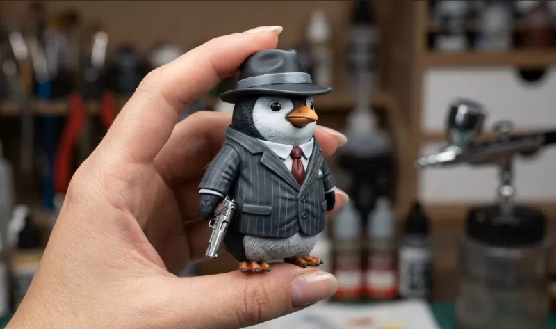 Brainrot pinguin hitman - Model preview 1