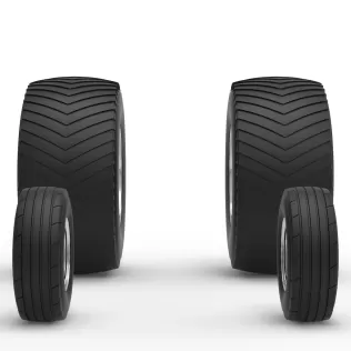 Wheel set of Pro Stock Pulling Tractor Version 3 Scale 1:25 - Model thumbnail 3