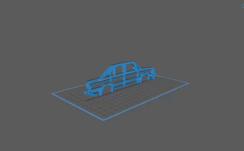 BMW - M5 E28 Wall Art - Model preview 1