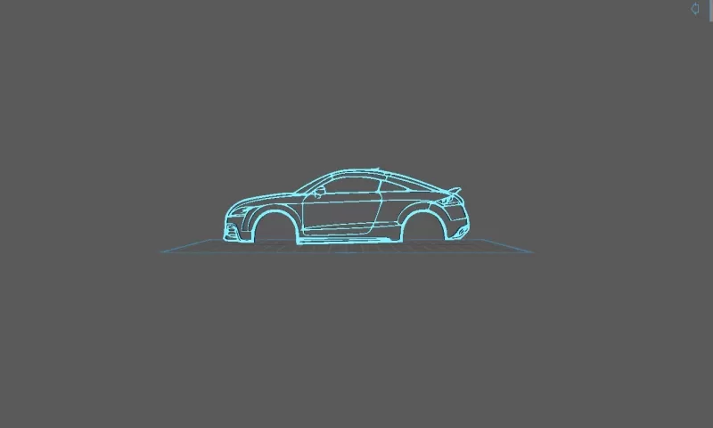 Audi - TT RS 2013 Wall Art - Model preview 1