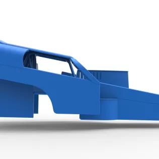 Shell of Vintage Dirt Modified stock car Version 2 Scale 1:25 - Model thumbnail 13