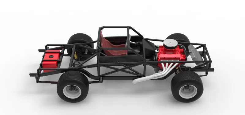 Vintage Semi-Late Model Stock Car Base Scale 1:25 - Model preview 20