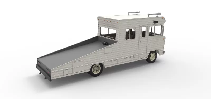 Vintage Transporter truck for Race car Version 7 Scale 1:25 - Model preview 25