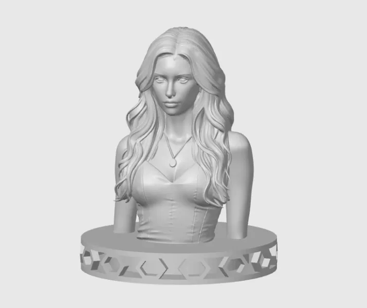 Nina Dobrev 3D Bust Print - Model preview 8