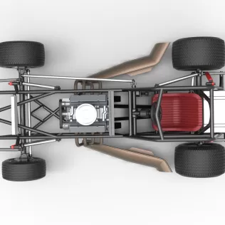 Vintage Dirt Modified stock car Base Version 3 Scale 1:25 - Model thumbnail 11