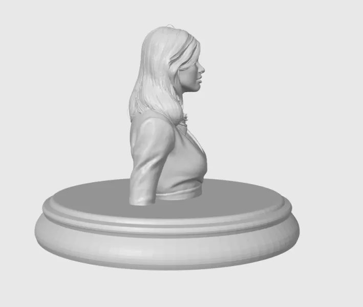 Rosamund Pike 3D Bust - Model preview 8