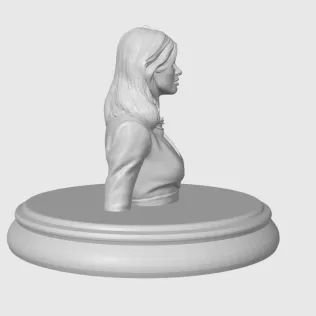 Rosamund Pike 3D Bust - Model thumbnail 8