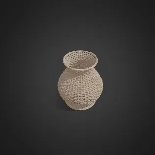 rattan pot