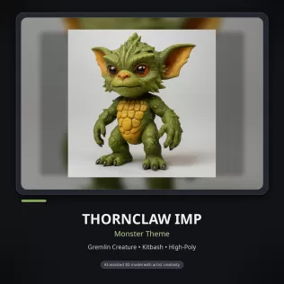 Whimsical Creature & Character Kitbash Collection – High-Poly 3D - Model thumbnail 16