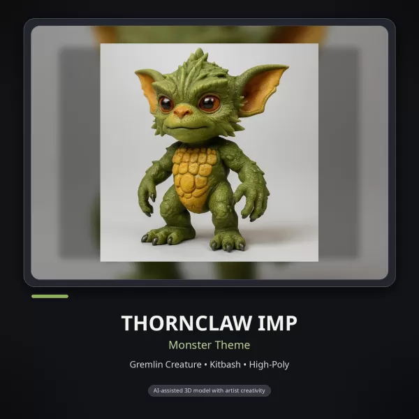 Whimsical Creature & Character Kitbash Collection – High-Poly 3D - Model preview 16