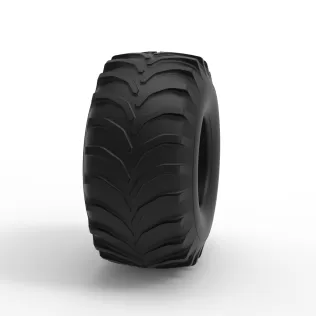 Mud dragster rear tire 2 Scale 1:25 - Model thumbnail 3