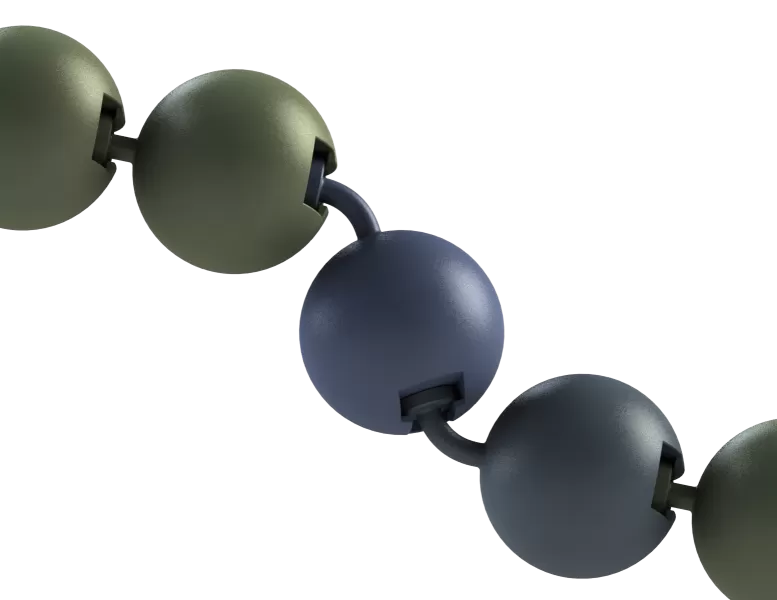 Smiling Modular Caterpillar – Flexible Articulated Fidget Toy - Model preview 4