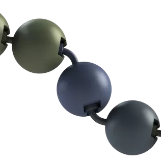 Smiling Modular Caterpillar – Flexible Articulated Fidget Toy - Model thumbnail 4