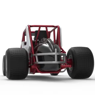 Dirt Silver Crown Car Scale 1:25 - Model thumbnail 15