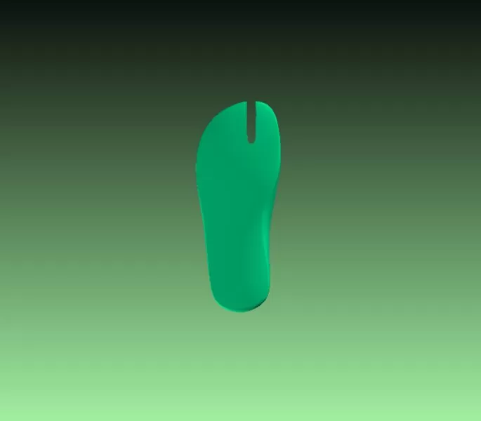 Kids Flip-Flop Slipper Shoe Last 3D Printable STL - Model preview 8