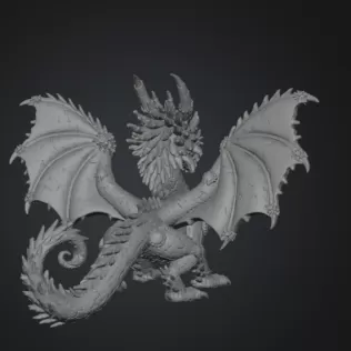 ☀ Sunfire Celestial Dragon STL File for 3D Print - Model thumbnail 12