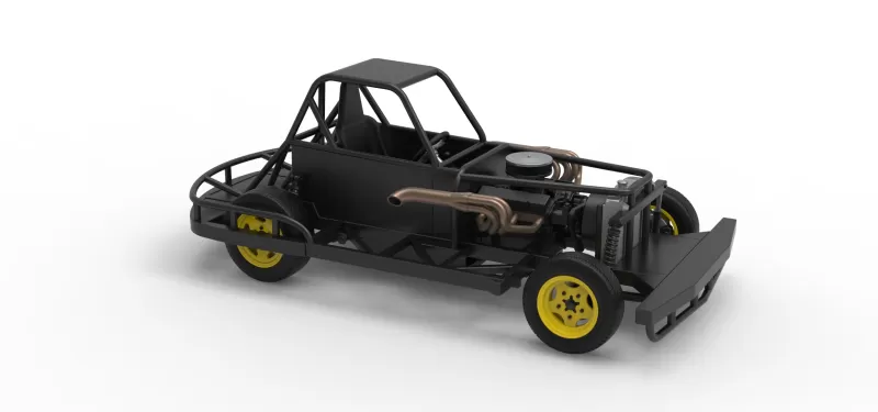 New Zealand Vintage Stock car Base Scale 1:25 - Model preview 18