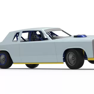 IMCA Stock car while turning Version 2 Scale 1:25 - Model thumbnail 25
