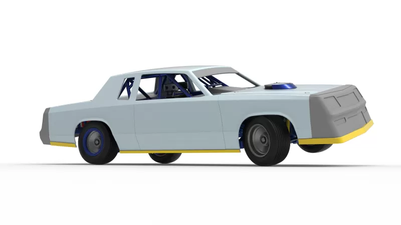 IMCA Stock car while turning Version 2 Scale 1:25 - Model preview 25