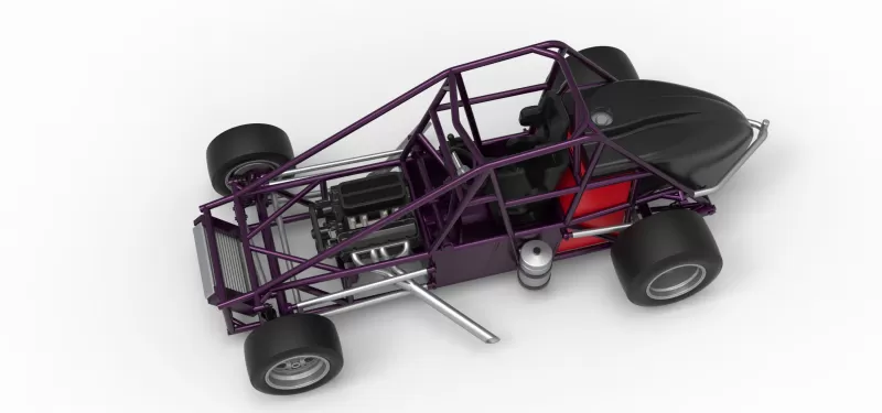 Experimental Pavement Silver Crown Car Base Version 2 Scale 1:25 - Model preview 4