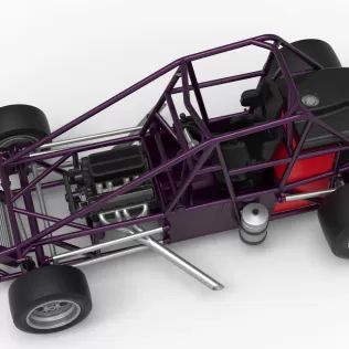 Experimental Pavement Silver Crown Car Base Version 2 Scale 1:25 - Model thumbnail 4