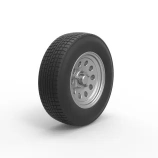 Car wheel 11 Scale 1:25 - Model thumbnail 2