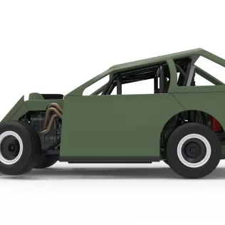 Mod Lite Race car while turning Version 2 Scale 1:25 - Model thumbnail 9