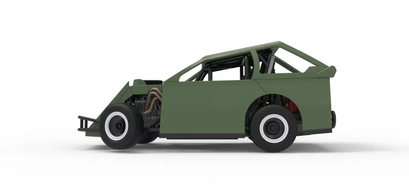 Mod Lite Race car while turning Version 2 Scale 1:25 - Model preview 9
