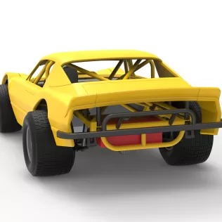 Vintage Dirt late model Race car Version 2 Scale 1:25 - Model thumbnail 14