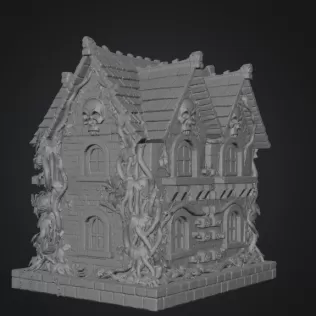 Cursed Watcher Manor STL File for 3D Print - Model thumbnail 11