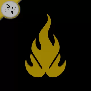 Simple Flame Symbol - 2D Art
