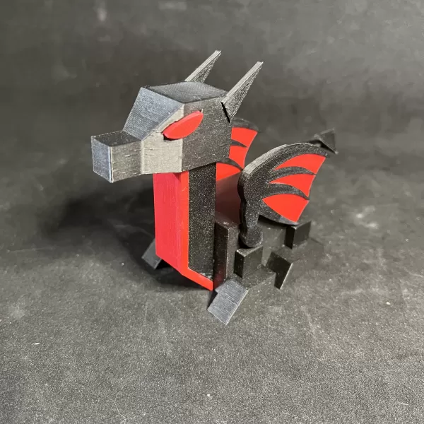 Low Poly Baby RoboDragon - Model preview 2