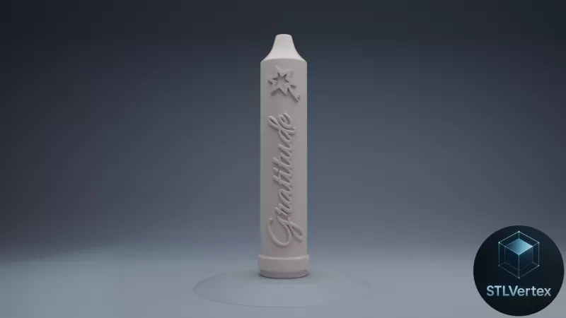 Candles for the day of the little Candles 3D Printable Models - Model preview 4