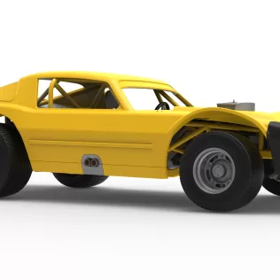 Vintage Dirt late model Race car Version 2 Scale 1:25 - Model thumbnail 25