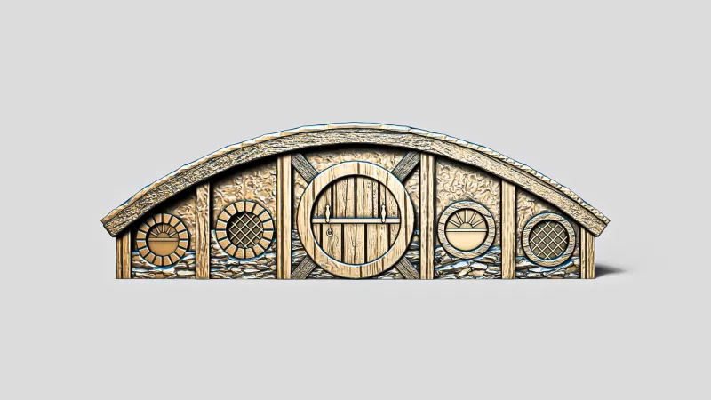 Hobbit House Facade 2 #RoZ - Model preview 1