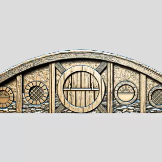 Hobbit House Facade 2 #RoZ - Model thumbnail 1