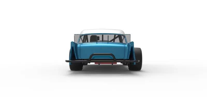 Vintage Asphalt Modified stock car V11 Scale 1:25 - Model preview 16
