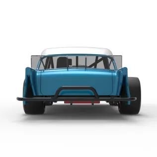Vintage Asphalt Modified stock car V11 Scale 1:25 - Model thumbnail 16
