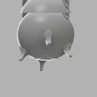 Witch Horned Cauldron - Mystic Candle Holder - Model thumbnail 5