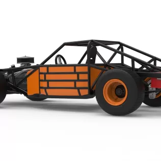 Vintage Dirt late model Race car Base Version 3 Scale 1:25 - Model thumbnail 13