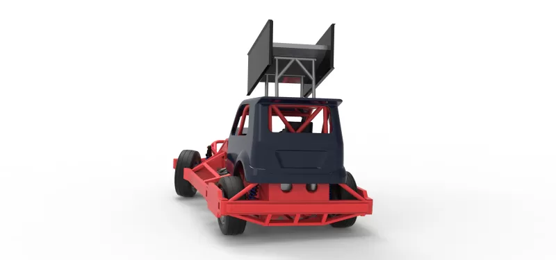 New Zealand Superstock car while turning Version 5 Scale 1:25 - Model preview 14
